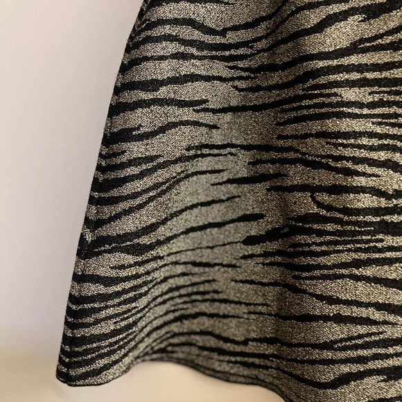 A.L.C. Zebra Metallic Mini Skirt (size Medium) - Picture 10 of 13